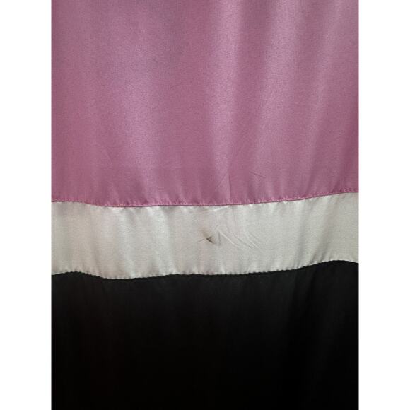 Bebe Womens Jacket Size Medium Pink Colorblock Zip Up Windbreaker Hooded - Picture 9 of 13